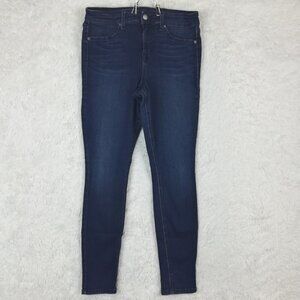Level 99 Womens Jeans Janice Ultra Skinny Blue Denim Mid Rise Dark Wash‎ 31